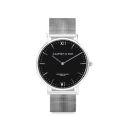 Campus Small Silver Black Mesh