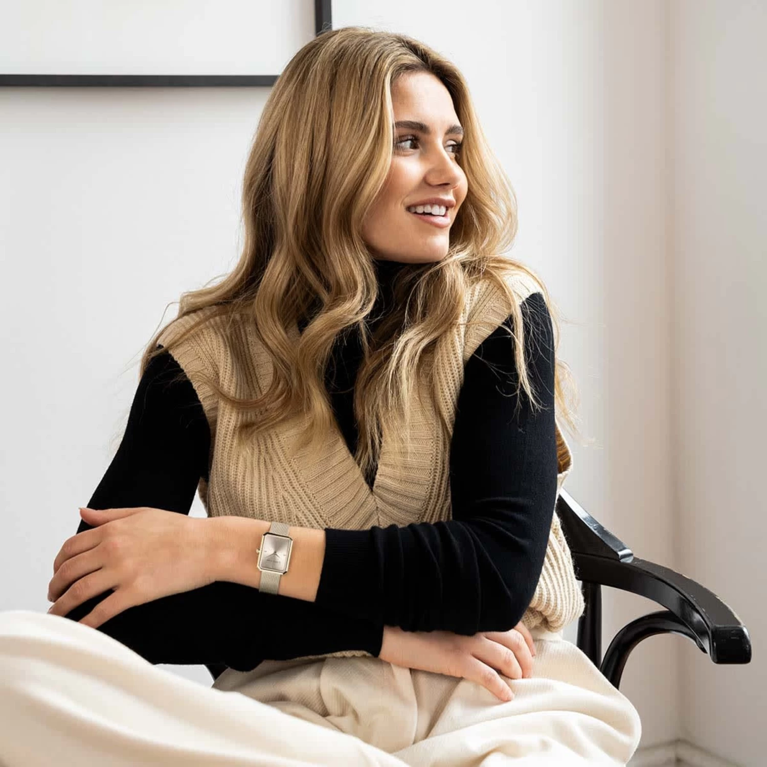 Grace Light Gold Cream Mesh 4 Grace Light Gold Cream Mesh - Image 2