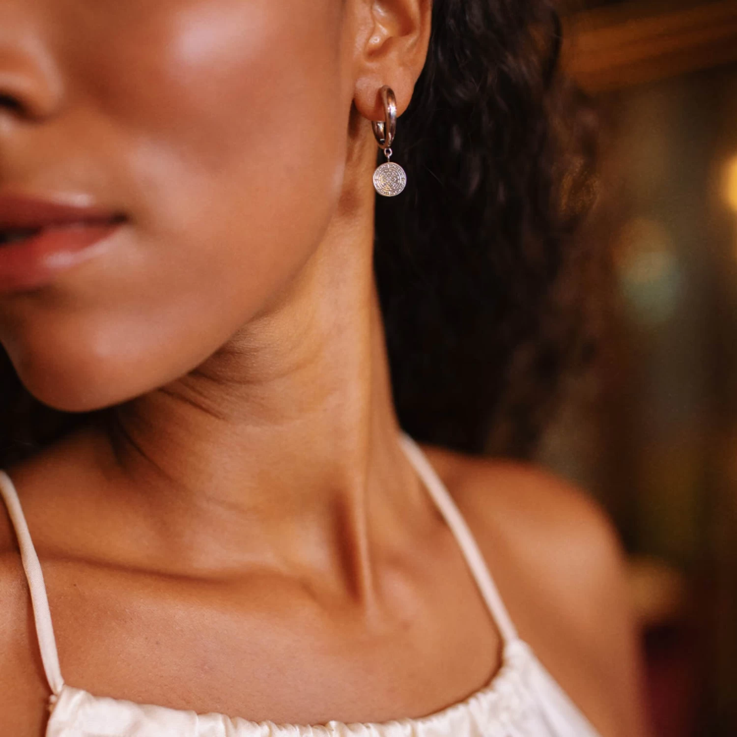 Earring Charming Marrakech Silver 4 Earring Charming Marrakech Silver - Image 2