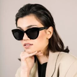 Sofia All Black Mit Sehstärke -Luxury Gear Shop 98604e6d9b03a1f58f83dc833f88293d