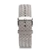 Leather Strap Grey Woven Leather Silver -Luxury Gear Shop acfd4c54bdb261652f9da651c18b081a
