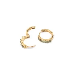 Earring Hoop Harmony Stone Gold -Luxury Gear Shop b4def0eadaaa9b21e4f4c2087953b49d