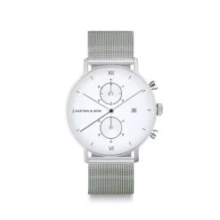 Chrono Small Silver Mesh